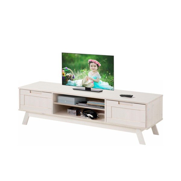 Žema balta medinė spintelė "Støraa Olly-image-2