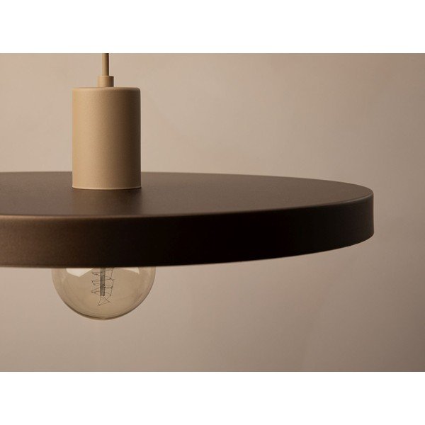 Šviesiai rudos spalvos iš metalo kabantis šviestuvas ø 40 cm Ori – Micadoni -image-1