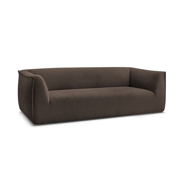 Rudos spalvos sofa iš kordinio velveto 242 cm Giorgia – Bobochic Paris-image-2