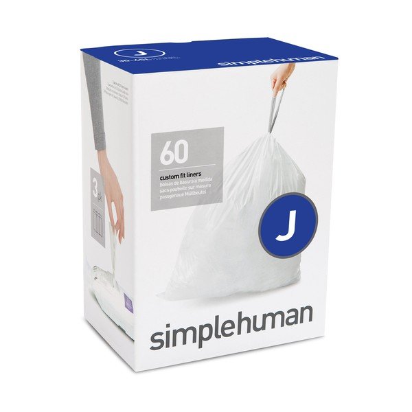J tipo šiukšlių maišai Simplehuman, 60 vnt.