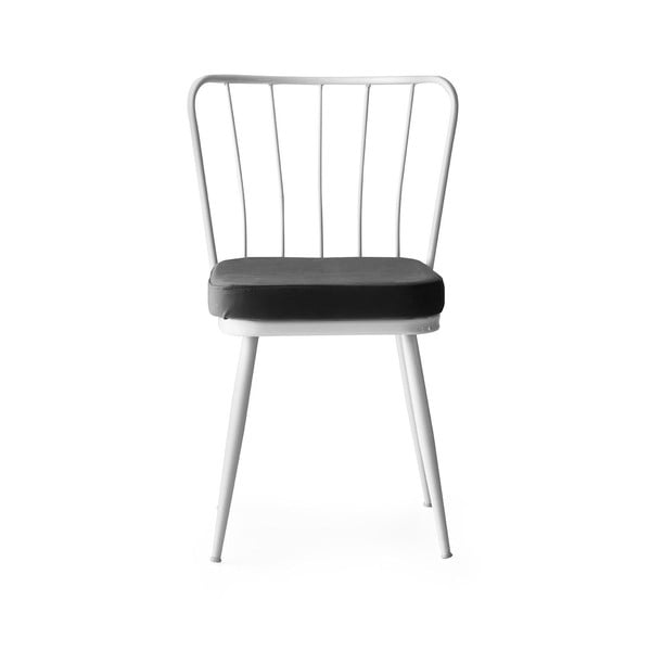 Valgomojo kėdės iš metalo baltos spalvos/juodos spalvos 2 vnt. Yildiz – Kalune Design