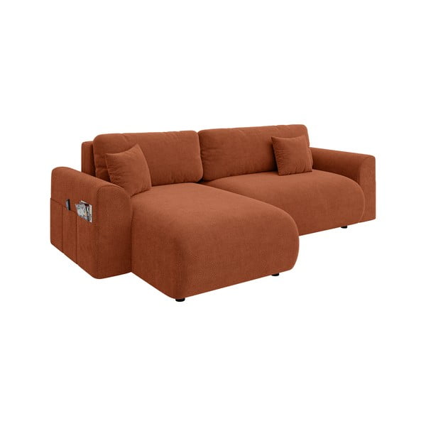 Sulankstoma kampinė sofa raudonos plytų spalvos (kintama) Lorine – Ropez-image-4