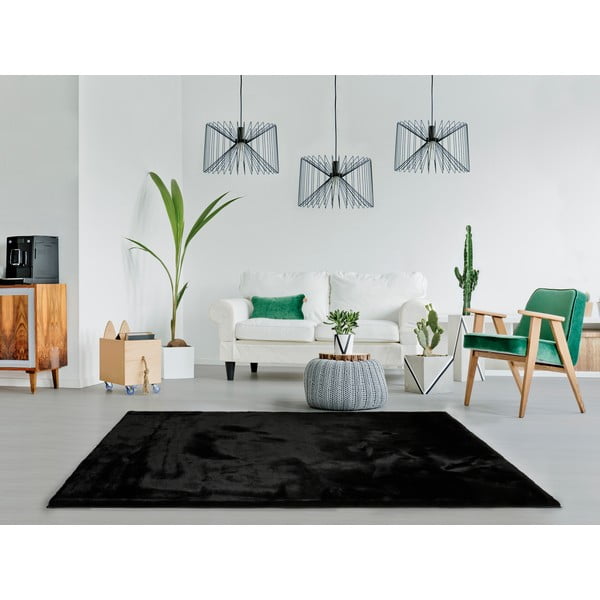 Juodas kilimas Universal Fox Liso, 160 x 230 cm-image-1