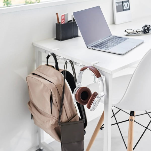 Reguliuojamas matinės baltos spalvos iš plieno kablys Tower – YAMAZAKI-image-3