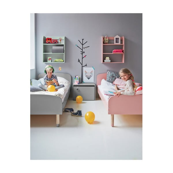 Pilka vaikiška lova Flexa Dots, 90 x 200 cm-image-2