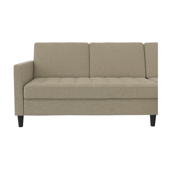 Sulankstoma kampinė sofa smėlio spalvos Presley – Støraa-image-2