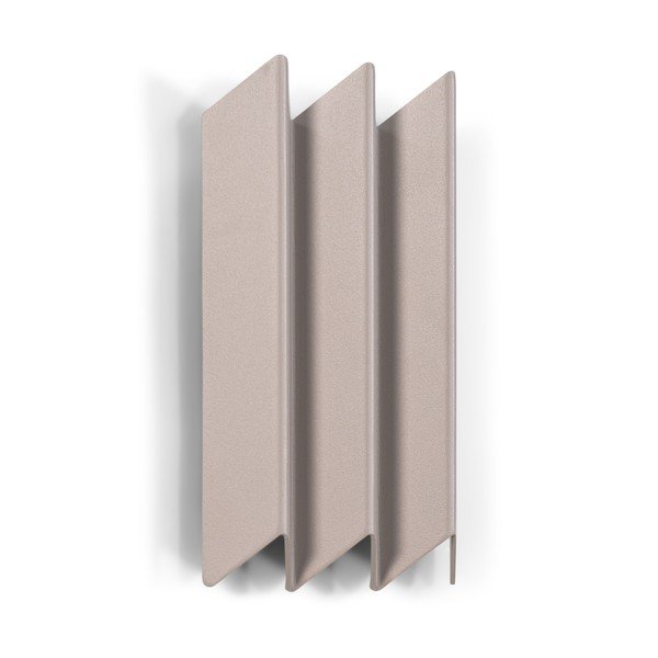 Taupe spalvos iš metalo sieninė lentyna su lentyna 13 cm Sensu – Spinder Design-image-3