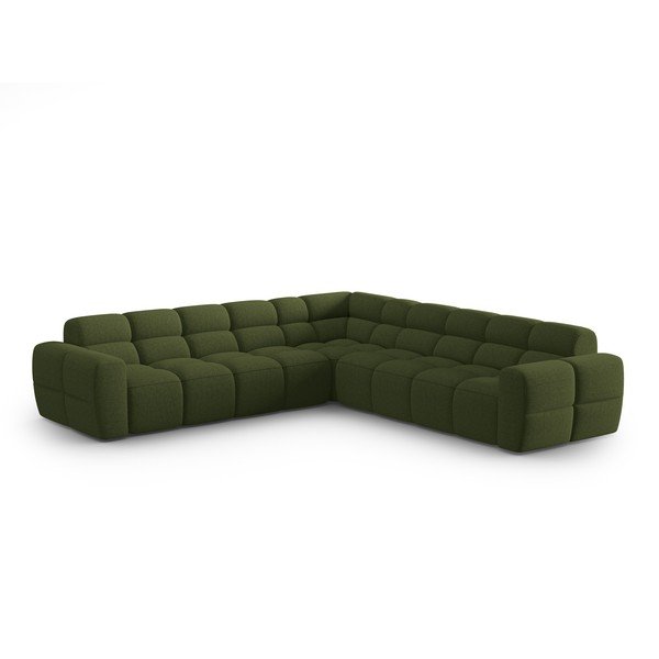 Kampinė sofa žalios spalvos Lisa – Micadoni Home