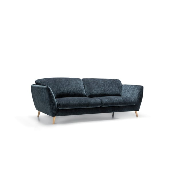 Mėlynos spalvos iš velveto sofa 227 cm Stella – Sits-image-3