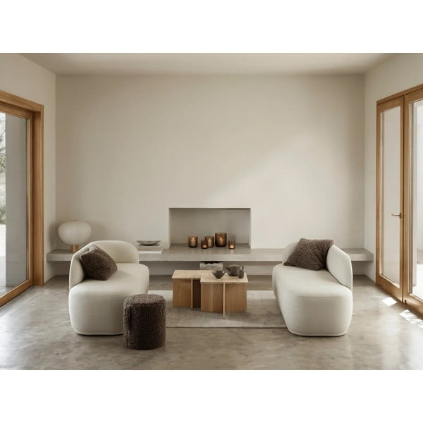 Iš boucle dekoratyvinis pagalvės užvalkalas 50x50 cm Teddy – Blomus-image-3