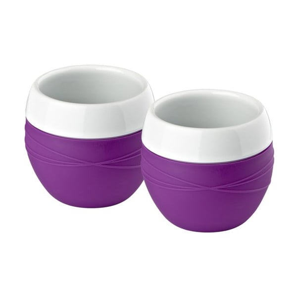 2 puodelių rinkinys Purple Zone, 0,2 l