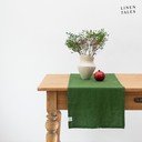 Iš lino stalo takelis 40x200 cm True Green – Linen Tales