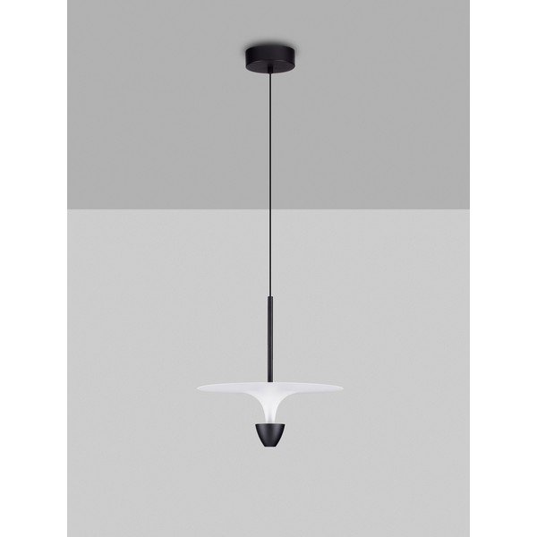 Matinės juodos spalvos iš aliuminio kabantis šviestuvas LED ø 34 cm Topio – Nova Luce-image-2