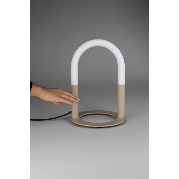 Smėlio spalvos iš metalo stalinis šviestuvas LED su pritemdymo funkcija (aukštis 36 cm) Arch – Zuiver-image-4