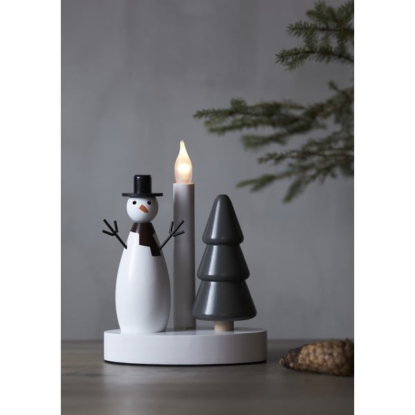 Šviečianti dekoracija juodos ir baltos spalvos su Kalėdų motyvu Christmas Joy – Star Trading-image-2