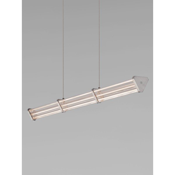 Matinės juodos spalvos/matinės sidabrinės spalvos iš metalo kabantis šviestuvas LED su pritemdymo funkcija su gaubtu iš akrilo stiklo Pheme – Nova Luce-image-3