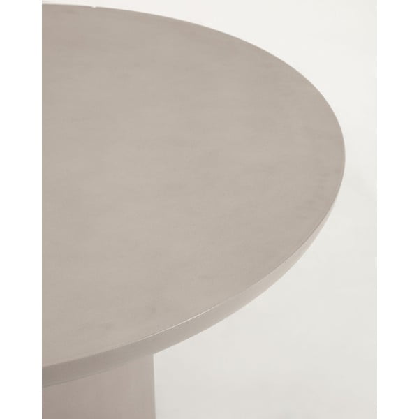 Iš betono sodo valgomojo stalas ø 110 cm Taimi – Kave Home-image-2