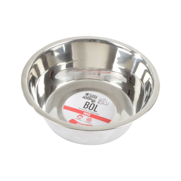 Iš nerūdijančio plieno augintinių dubuo šuniui ø 25 cm – Love Story-image-2