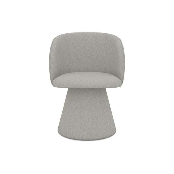 Šviesiai pilkos spalvos iš audinio valgomojo kėdė Maia – Makamii-image-1
