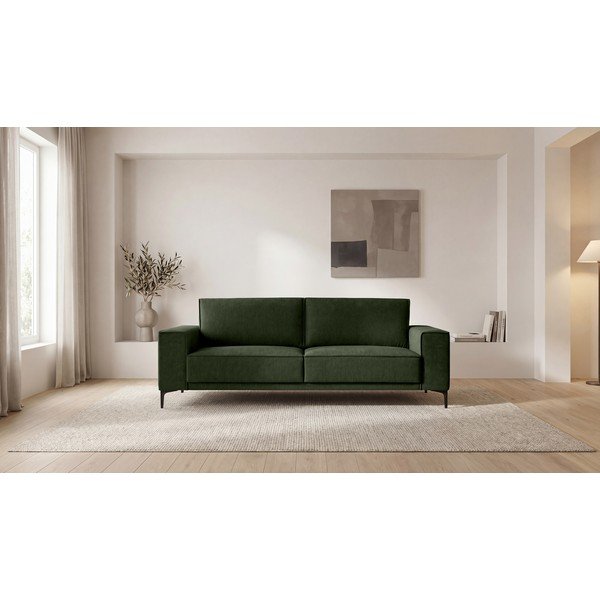 Žalios spalvos sofa iš šenilinio audinio 224 cm Copenhagen – Scandic-image-4