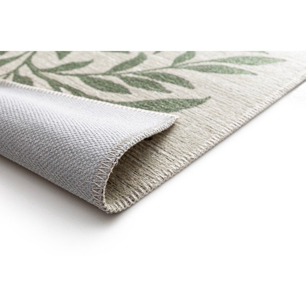 Žalios spalvos/kreminės spalvos lauko ir vidaus kilimas 80x150 cm Lua – Universal-image-2