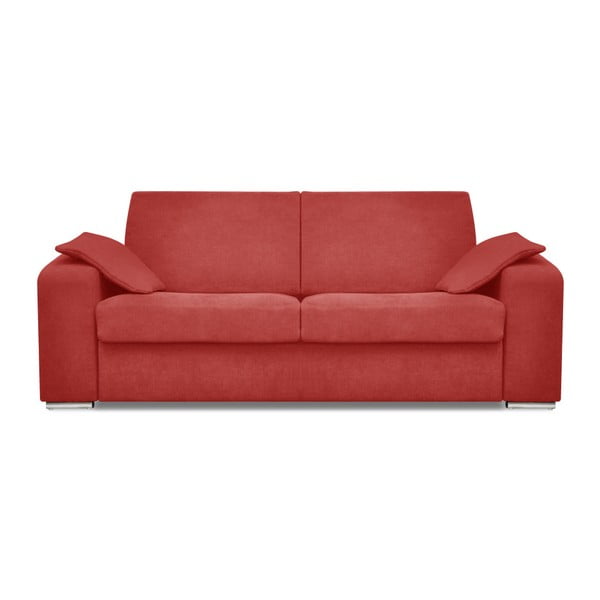 Raudona sofa lova trims asmenims Cosmopolitan dizainas Kankunas