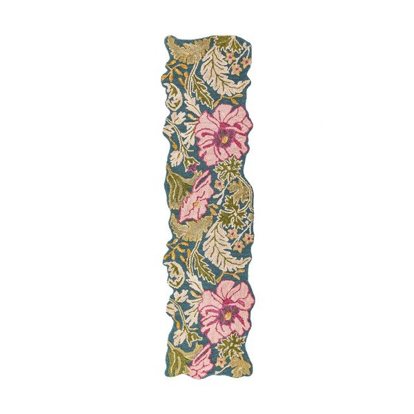Rankų darbo iš vilnos kilimas 60x230 cm Daphne Shaped Floral – Flair Rugs