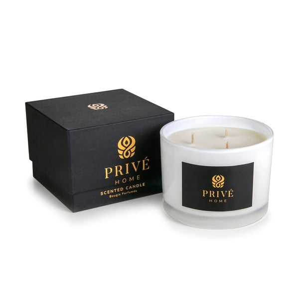 Aromatinė žvakė iš sojų vaško degimo laikas 35 h Safran-Ambre Noir – Privé Home-image-2