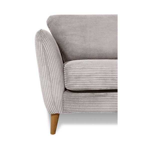 Iš kordinio velveto sofa šviesiai pilkos spalvos 170 cm Paris – Scandic-image-4