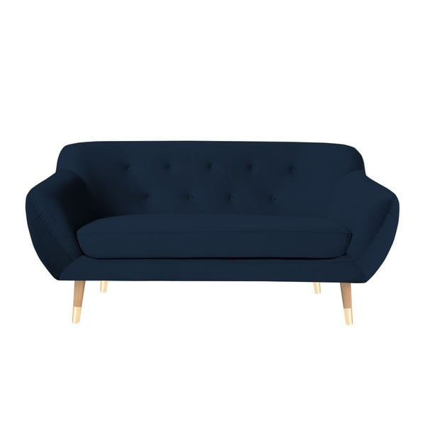 Mazzini Sofos Amelie tamsiai mėlyna dviejų vietų sofa