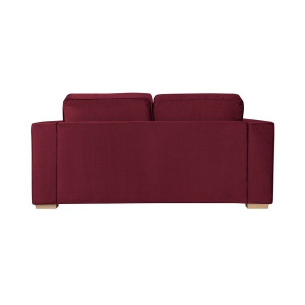 Kosmopolitinio dizaino Čikagos bordo spalvos dviejų vietų sofa-image-3