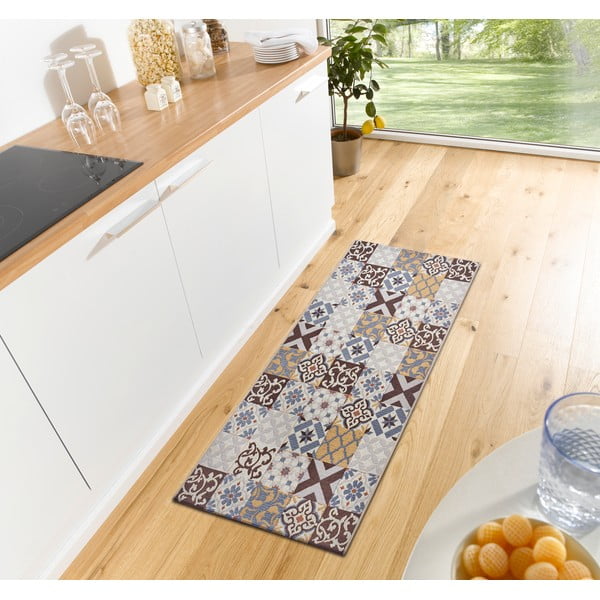 Pailgos formos kilimas rudos spalvos 75x150 cm Cappuccino Mosaik – Hanse Home-image-1