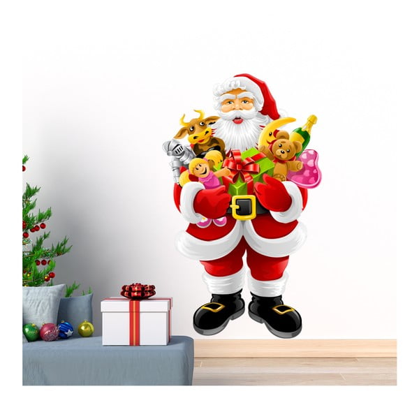 Kalėdų lipdukas Ambiance Santa Claus ir dovanos