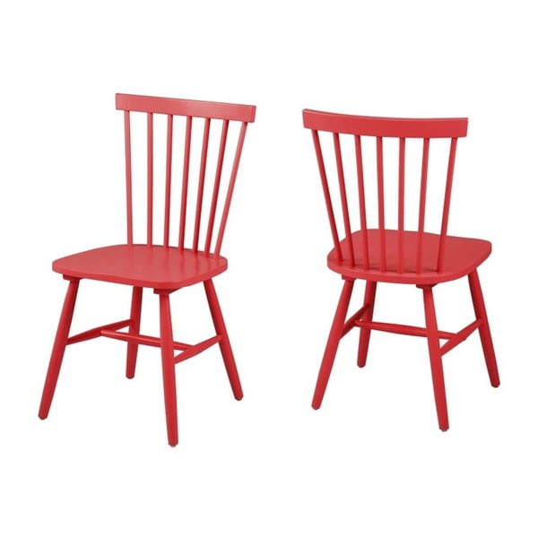 Raudona "Actona Riano" valgomojo kėdė