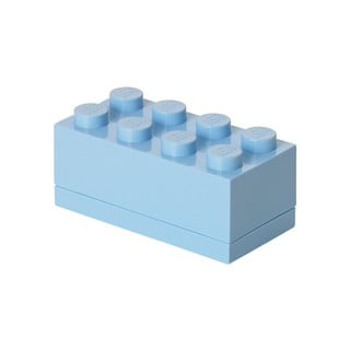 Šviesiai mėlyna LEGO® Mini Box laikymo dėžutė