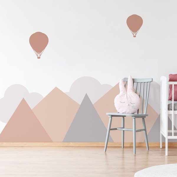 Vaikiškas sienų lipdukas Ambiance Giant Scandinavian Mountains Stockholm, 180 x 60 cm-image-1