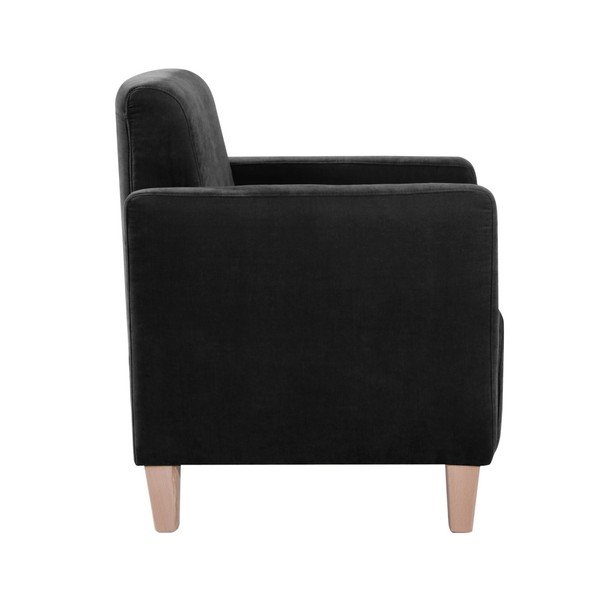 Juodas fotelis Max Winzer Milla Velor-image-1