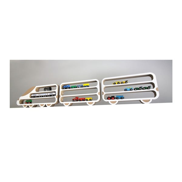 3 lentynų rinkinys Unlimited Design for kids Lokomotyvas ir 2 vagonėliai-image-2