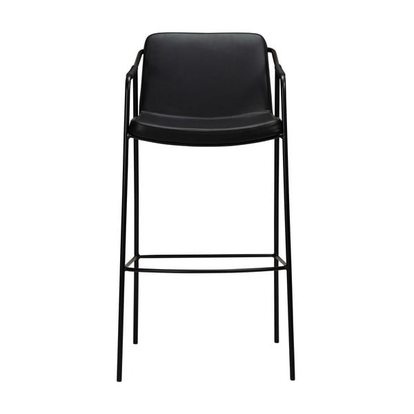 Juoda dirbtinės odos baro kėdė DAN-FORM Denmark Boto, aukštis 95 cm-image-1