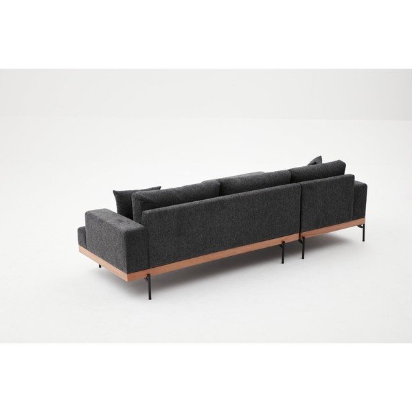 Kampinė sofa antracito spalvos (su kairiuoju kampu) Liva – Balcab Home-image-3