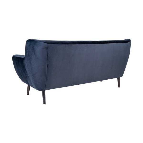 Tamsiai mėlyna aksominė sofa House Nordic Monte-image-2
