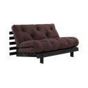 Sulankstoma sofa tamsiai rudos spalvos 140 cm Roots Black Night – Karup Design