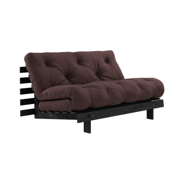 Sulankstoma sofa tamsiai rudos spalvos 140 cm Roots Black Night – Karup Design