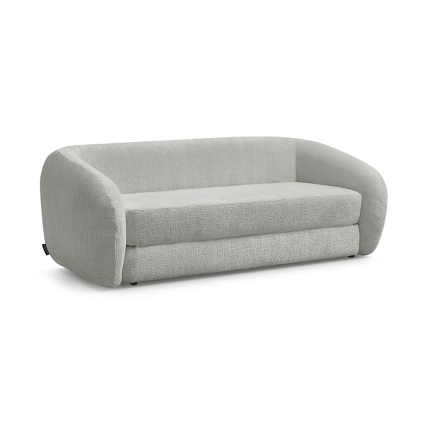 Šviesiai pilkos spalvos iš šenilinio audinio sulankstoma sofa 228 cm Neyo – Bobochic Paris-image-3