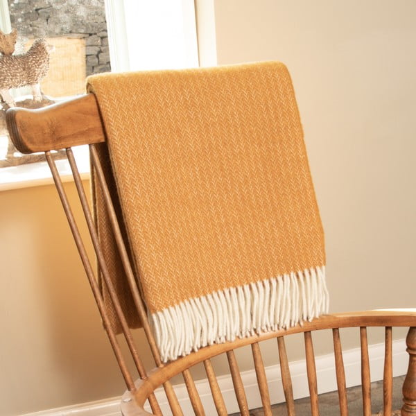 Antklodė ir pledas iš vilnos 140x200 cm – Native Natural-image-1