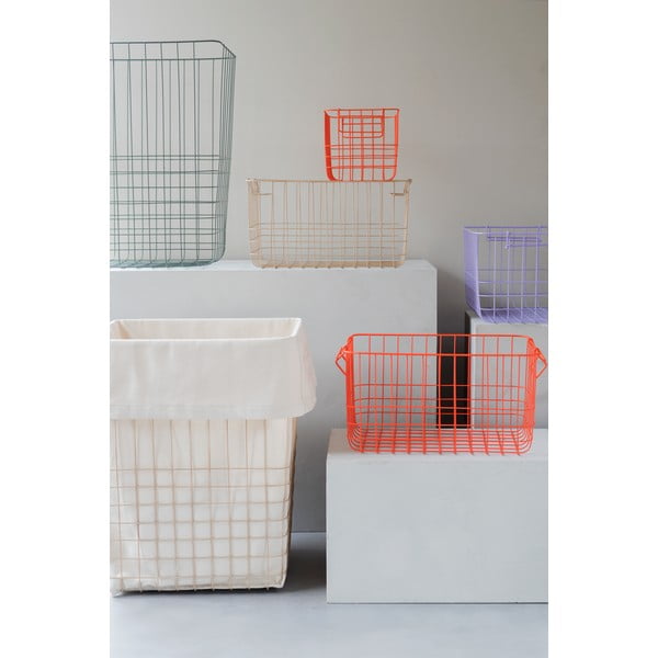 Iš metalo/iš tekstilės skalbinių krepšys žalios spalvos 64 l Store-It – Mette Ditmer Denmark-image-2