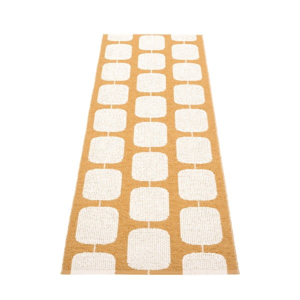 Ochros spalvos/kreminės spalvos lauko kilimas 70x200 cm Sten Ochre – Pappelina