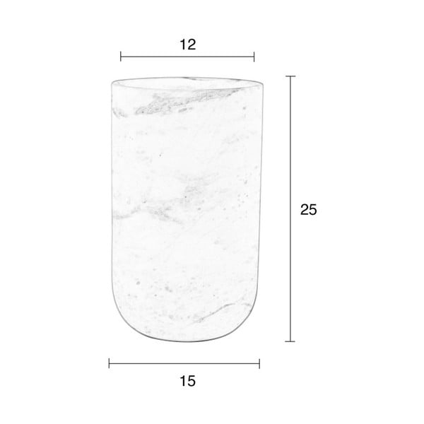 Juoda marmurinė vaza Zuiver Fajen-image-1