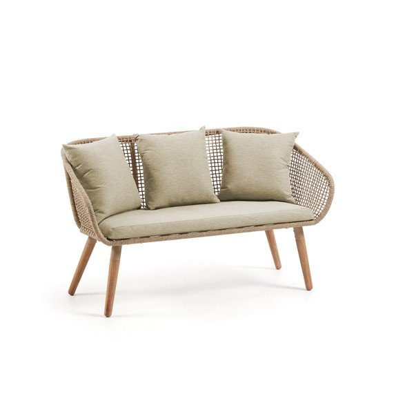 "La Forma Gillian" dvivietė sofa iš eukalipto medienos