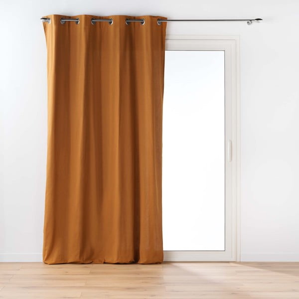 Rudos spalvos užuolaida 135x260 cm Twily – douceur d'intérieur